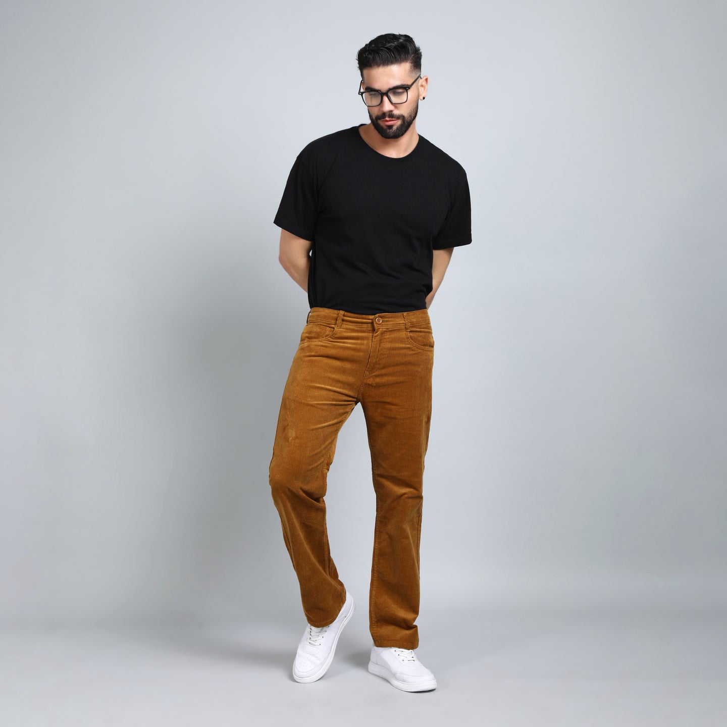 ESPRESSO GOLDEN BROWN CORDUROY PANTS 4770-7